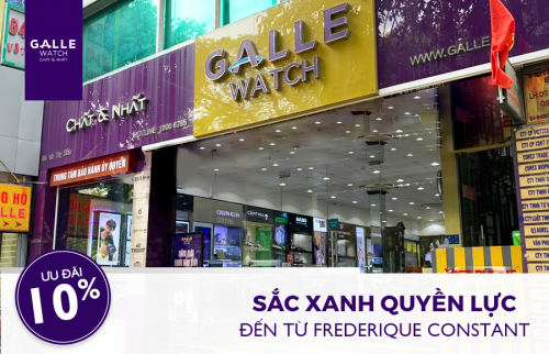 [Ưu đãi 10%] Sắc xanh quyền lực đến từ Frederique Constant 