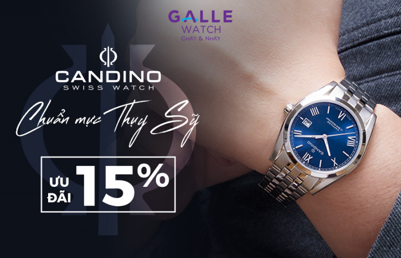 [Ưu đãi 15%] Đồng hồ Candino - Chuẩn mực Thụy Sỹ