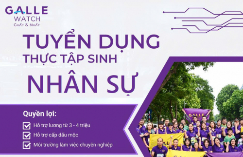 Tuyển Dụng Thực Tập Sinh Nhân Sự Full-time 2024