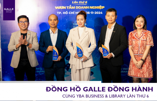 ĐỒNG HỒ GALLE ĐỒNG HÀNH CÙNG SỰ KIỆN YBA BUSINESS & LIBRARY LẦN THỨ 6