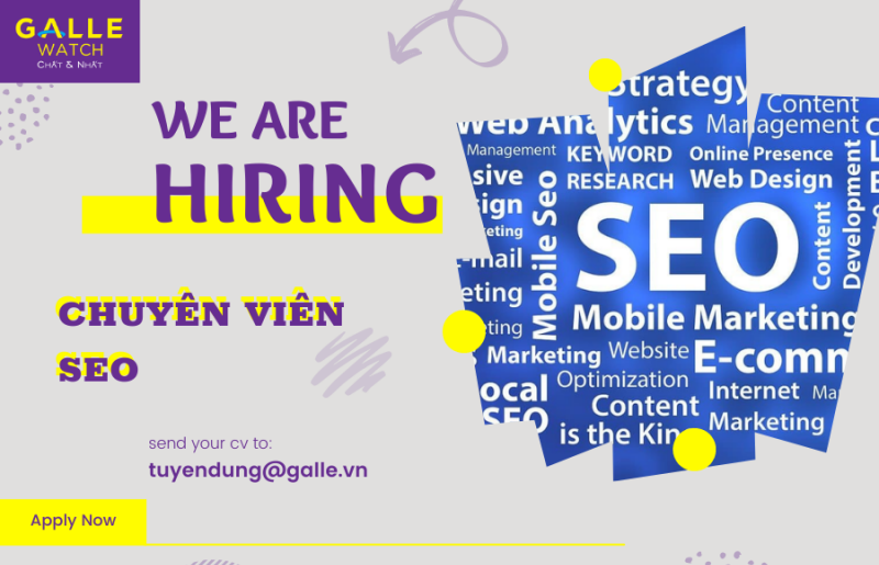 Tuyển dụng vị trí chuyên viên SEO