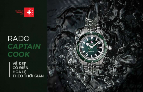 Mạnh mẽ và lịch lãm với Rado Captain Cook