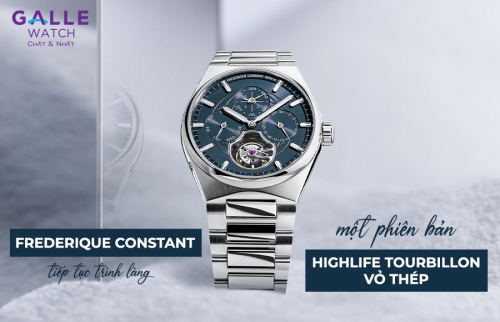 Frederique Constant tiếp tục trình làng một phiên bản Highlife Tourbillon vỏ thép