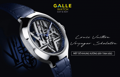 Khám phá Louis Vuitton Voyager Skeleton: Mặt số khung xương đầy tinh xảo
