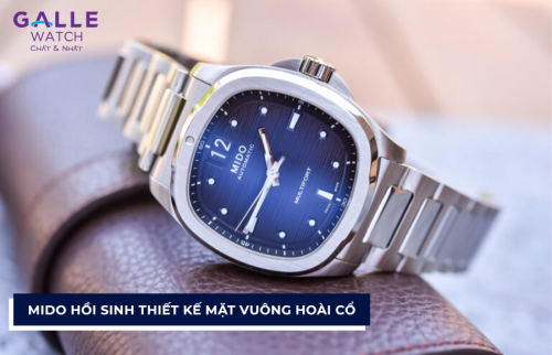 Mido hồi sinh thiết kế mặt vuông hoài cổ