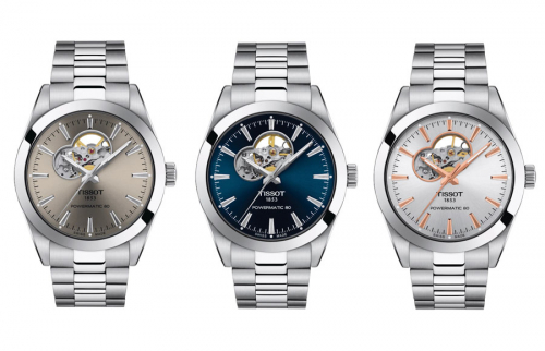 Trên tay Tissot Gentleman Powermatic 80 Open Heart hoàn toàn mới