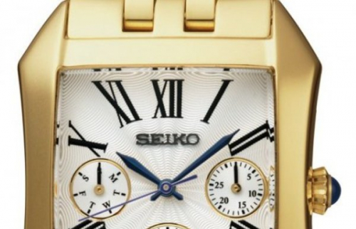 Đồng hồ Seiko mặt vuông sở hữu nét đẹp chạm đến trái tim