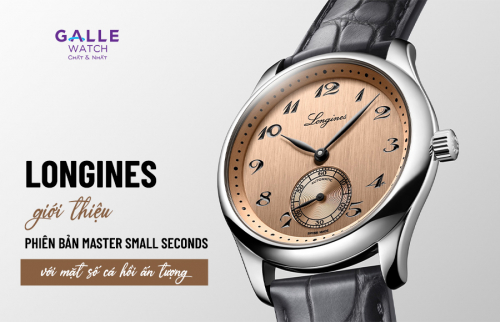 Longines giới thiệu phiên bản Master Small Seconds với mặt số cá hồi ấn tượng