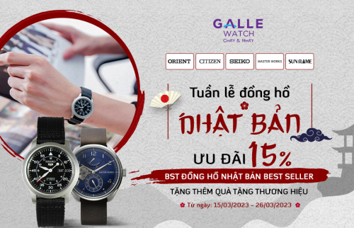 [Tuần lễ đồng hồ Nhật Bản 2023] Bộ sưu tập đồng hồ Nhật Bản ưu đãi tới 15%