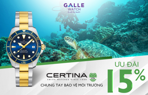 [Ưu đãi 15%] Cùng Certina chung tay bảo vệ môi trường 