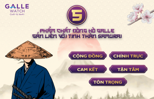 Tinh thần võ sĩ đạo và phẩm chất Đồng hồ Galle 