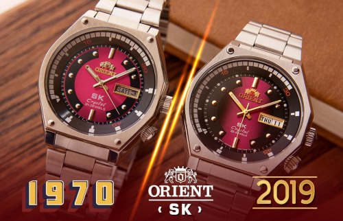 SO SÁNH GIÁ ĐỒNG HỒ ORIENT SK MẶT LỬA 2019 - 1970: VÀNG THAU LẪN LỘN