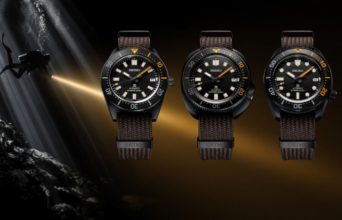 Seiko giới thiệu bộ ba đồng hồ lặn mặt đen ấn tượng