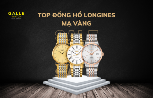 Top đồng hồ Longines nam mạ vàng