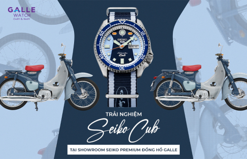 Trải nghiệm đồng hồ Seiko X Honda Super Cub tại showroom Seiko Premium đồng hồ Galle.