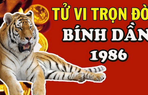 Tuổi Bính Dần sinh năm 1986 - Tử vi trọn đời Nam|Nữ mạng