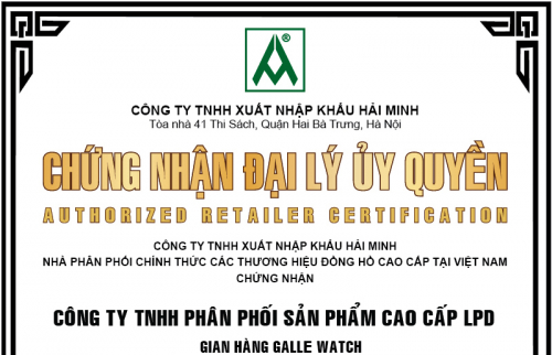 Chứng nhận đại lý ủy quyền chính thức các thương hiệu tại Việt Nam