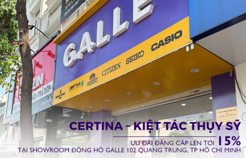 Certina – Kiệt tác Thụy Sỹ, Ưu đãi đẳng cấp lên tới 15% tại Đồng hồ Galle 102 Quang Trung
