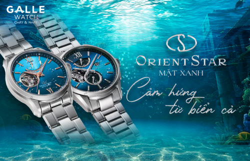 Orient Star mặt xanh – Cảm hứng từ biển cả