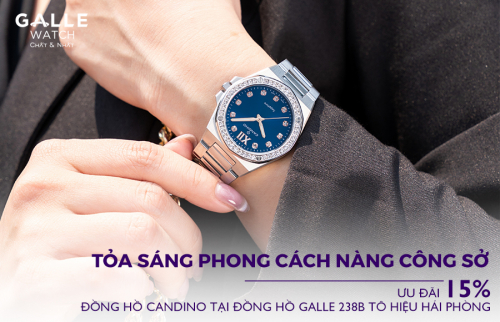 Tỏa sáng phong cách nàng công sở – Ưu đãi 15% đồng hồ Candino tại Đồng hồ Galle 238B Tô Hiệu, Hải Phòng