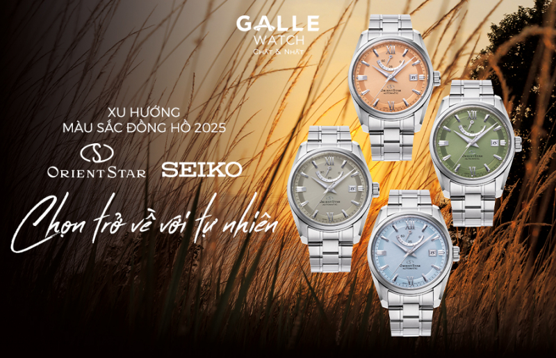 Xu hướng màu sắc đồng hồ 2025: Seiko, Orient Star chọn trở về với tự nhiên