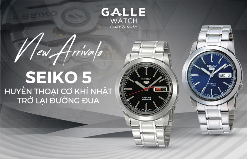 [New Arrivals] Seiko 5: Huyền thoại cơ khí Nhật trở lại đường đua