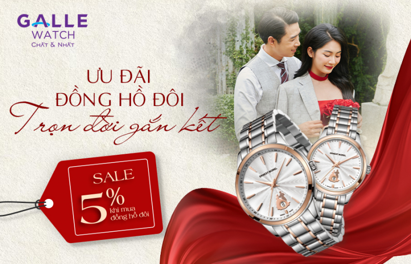 Ưu đãi đồng hồ đôi – Trọn đời gắn kết