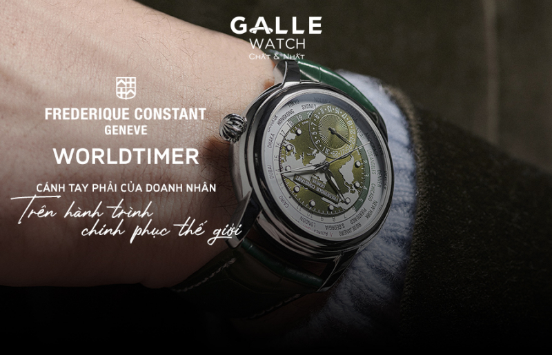 Frederique Constant Worldtimer – Cánh tay phải của doanh nhân trên hành trình chinh phục thế giới