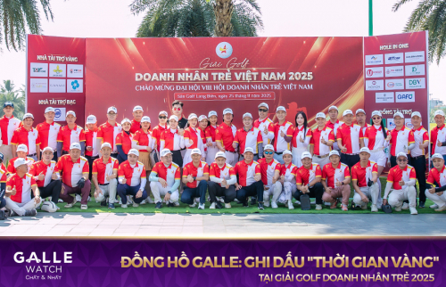 Đồng hồ Galle ghi dấu "thời gian vàng" tại giải Golf doanh nhân trẻ Việt Nam 2025