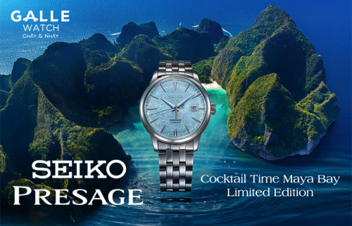 Seiko Presage Cocktail Time "Maya Bay" – Ly Cocktail chứa cả đại dương