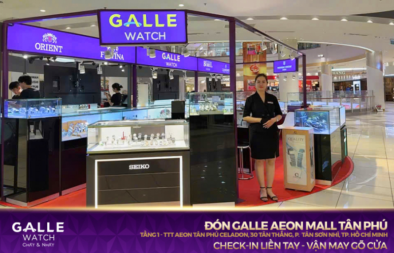 Đón Đồng hồ Galle Aeon Mall Tân Phú: Check-in liền tay – Vận may gõ cửa