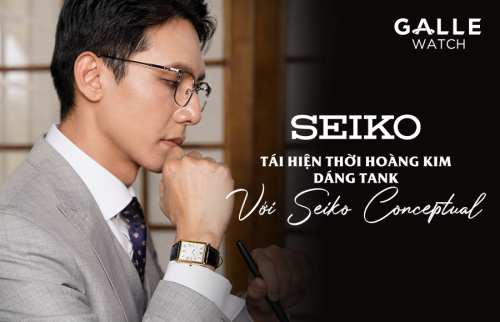 Tái hiện thời hoàng kim dáng Tank với Seiko Conceptual