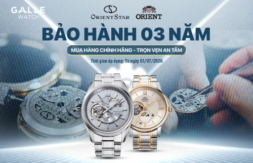 Orient Star & Orient nâng hạn bảo hành quốc tế lên 3 năm – Mua hàng chính hãng, trọn vẹn an tâm