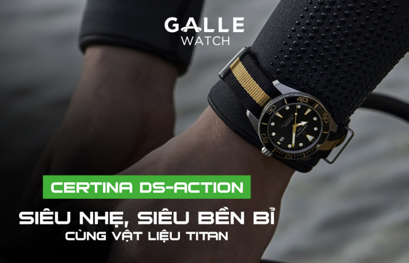 Top đồng hồ Certina Ds-Action chất liệu Titan