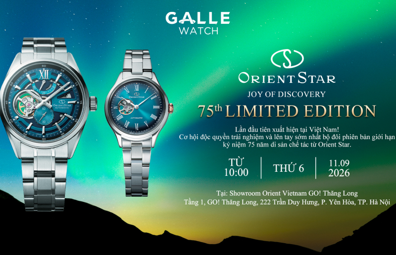 Trải nghiệm tận mắt bộ đôi Orient Star 75th Anniversary tại sự kiện trưng bày đặc biệt