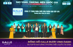 Đồng hồ Galle được vinh danh tại Top 10 Sao Vàng Thương hiệu Quốc gia 2026