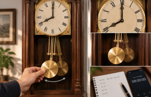 Cách chỉnh đồng hồ quả lắc nhanh chậm đơn giản, chuẩn xác tại nhà