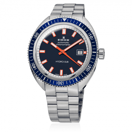 Đồng hồ Nam EDOX HYDRO-SUB DATE AUTOMATIC CHRONOMETER 80128-3BUM-BUIO