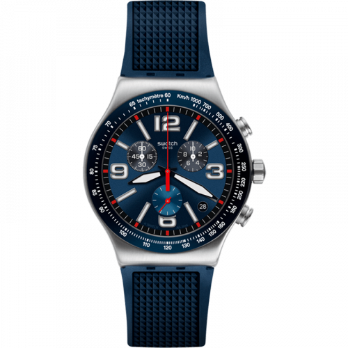 Đồng hồ Nam Swatch Irony YVS454 "Blue Grid"