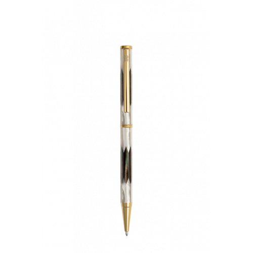 Bút bi BLUS Inspired - Bút Ký Ngọc Trai Trắng Bắc Úc - Ngọc Trai Đen Tahiti - Mạ Titanium Gold 001004002