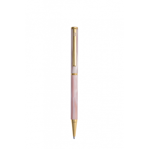 Bút bi BLUS Inspired - Bút Ký Ngọc Trai Hồng Mississippi - Mạ Titanium Gold 001012002