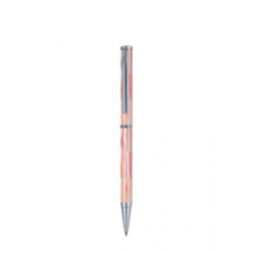 Bút bi BLUS Inspired -  Bút Ký Ngọc Trai Hồng Mississippi - Mạ Chrome 001012003