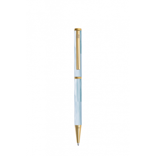 Bút bi BLUS Inspired - Bút kí ngọc trai xanh ngọc Mississippi - Mạ Titanium Gold 001019002