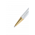 Bút bi BLUS Inspired - Bút Ký Ngọc Trai Trắng Bắc Úc - Mạ Titanium Gold 001001002