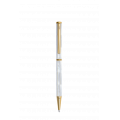 Bút bi BLUS Inspired - Bút Ký Ngọc Trai Trắng Bắc Úc - Mạ Titanium Gold 001001002