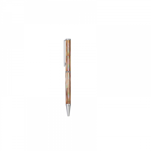 Bút bi BLUS Inspired - Bút Ký Ngọc Trai Nâu Mississippi - Mạ Chrome 001014003