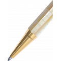 Bút bi BLUS - Inspired - Ngọc Trai Vàng Bắc Úc - Sọc Caro - Mạ Titanium Gold 001009002