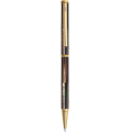 Bút bi BLUS - Inspired - Ngọc Trai Đen Tahiti - Sọc Caro - Mạ Titanium Gold 001017002