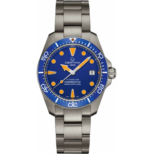 Đồng hồ CERTINA Unisex DS Action Diver 38 mm Titanium C048.807.44.041.00
