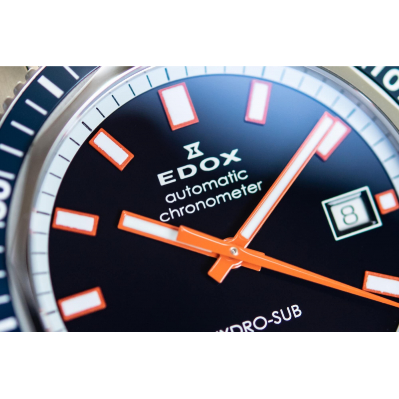 Đồng hồ Nam EDOX HYDRO-SUB DATE AUTOMATIC CHRONOMETER 80128-3BUM-BUIO